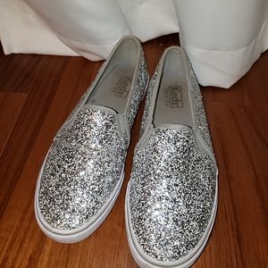 Silver Glitter Keds